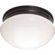 Essentials - 588x 2 Light 9 inch Oil Rubbed Bronze Flush Mount Ceiling Light