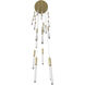 Main St. Snow LED 22 inch Brushed Brass Pendant Ceiling Light