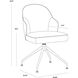 Bretta Moto Stucco Swivel Dining Chair, Swivel