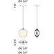 Chatoyant 1 Light 3.75 inch Matte Black Pendant Ceiling Light