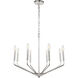 Enzo 8 Light 25 inch Chrome Pendant Ceiling Light