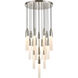 Fusion 19 Light 28 inch Polished Nickel Chandelier Ceiling Light