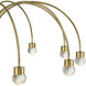 Yep Vario 12 Light 37.5 inch Titanium Gold Chandelier Ceiling Light