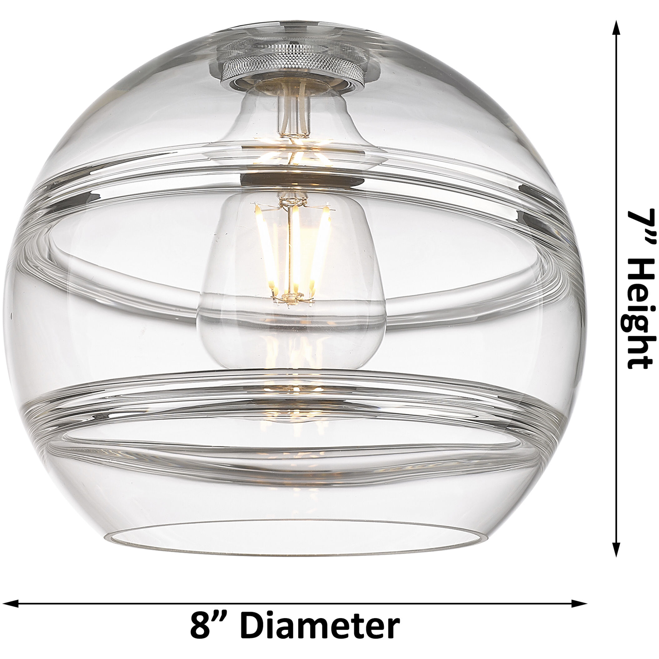 Ballston Rochester 1 Light 8 inch White Polished Chrome Stem Hung Mini Pendant Ceiling Light