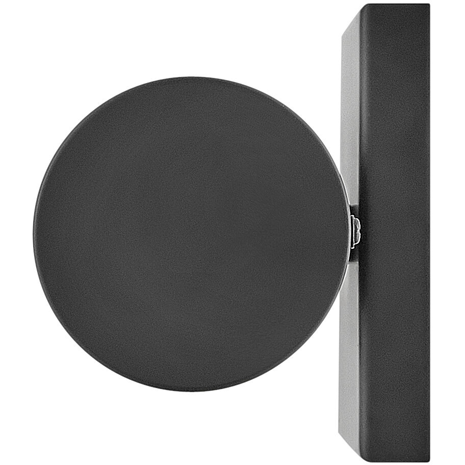 Zevi LED 5 inch Black with Chrome Vanity Light Wall Light, Vertical