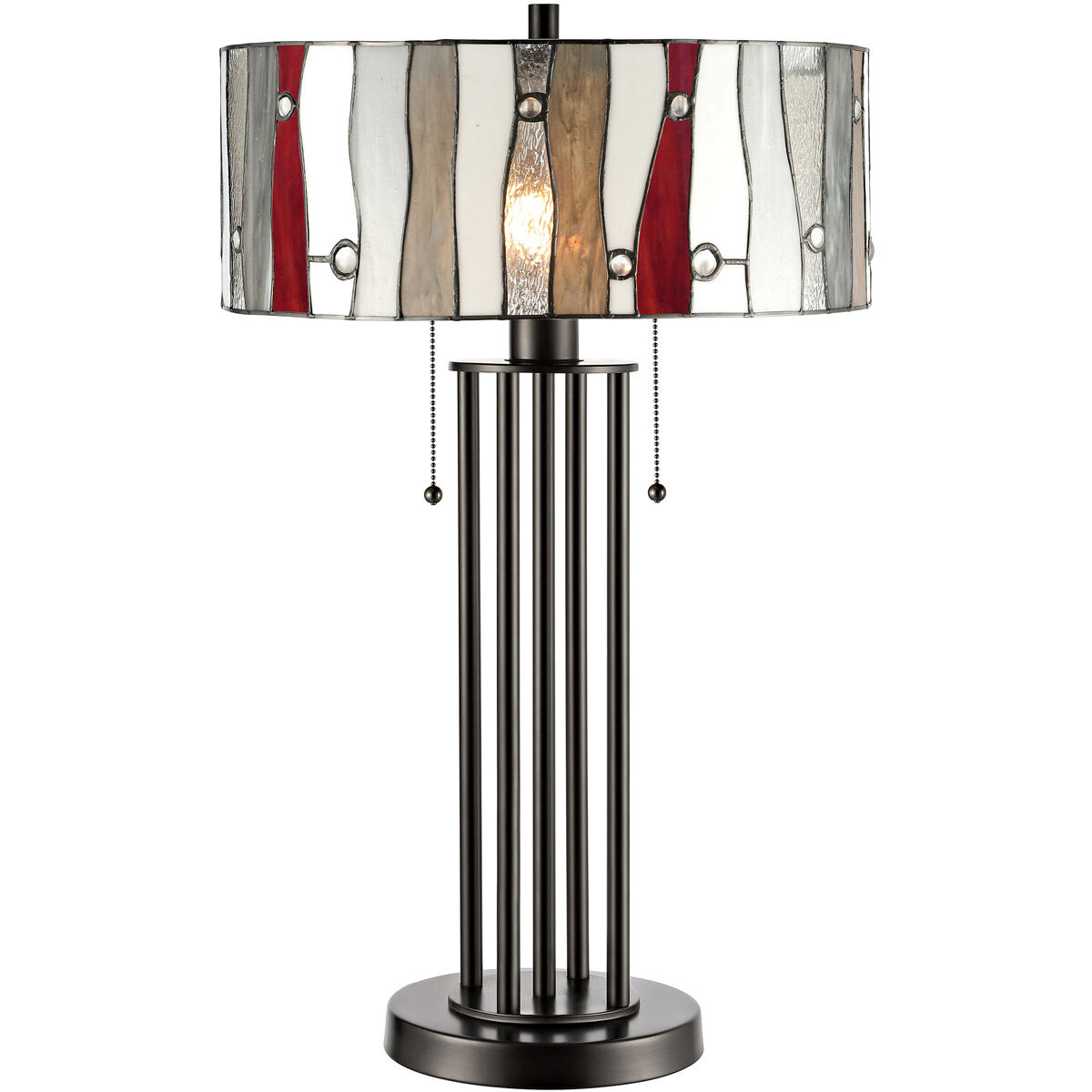 Evelyn 27 inch 60.00 watt Tiffany Bronze Table Lamp Portable Light