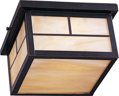 Coldwater 2 Light 9 inch Burnished Outdoor Ceiling Mount in Honey