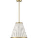 Aster 1 Light 16 inch Warm Brass Pendant Ceiling Light