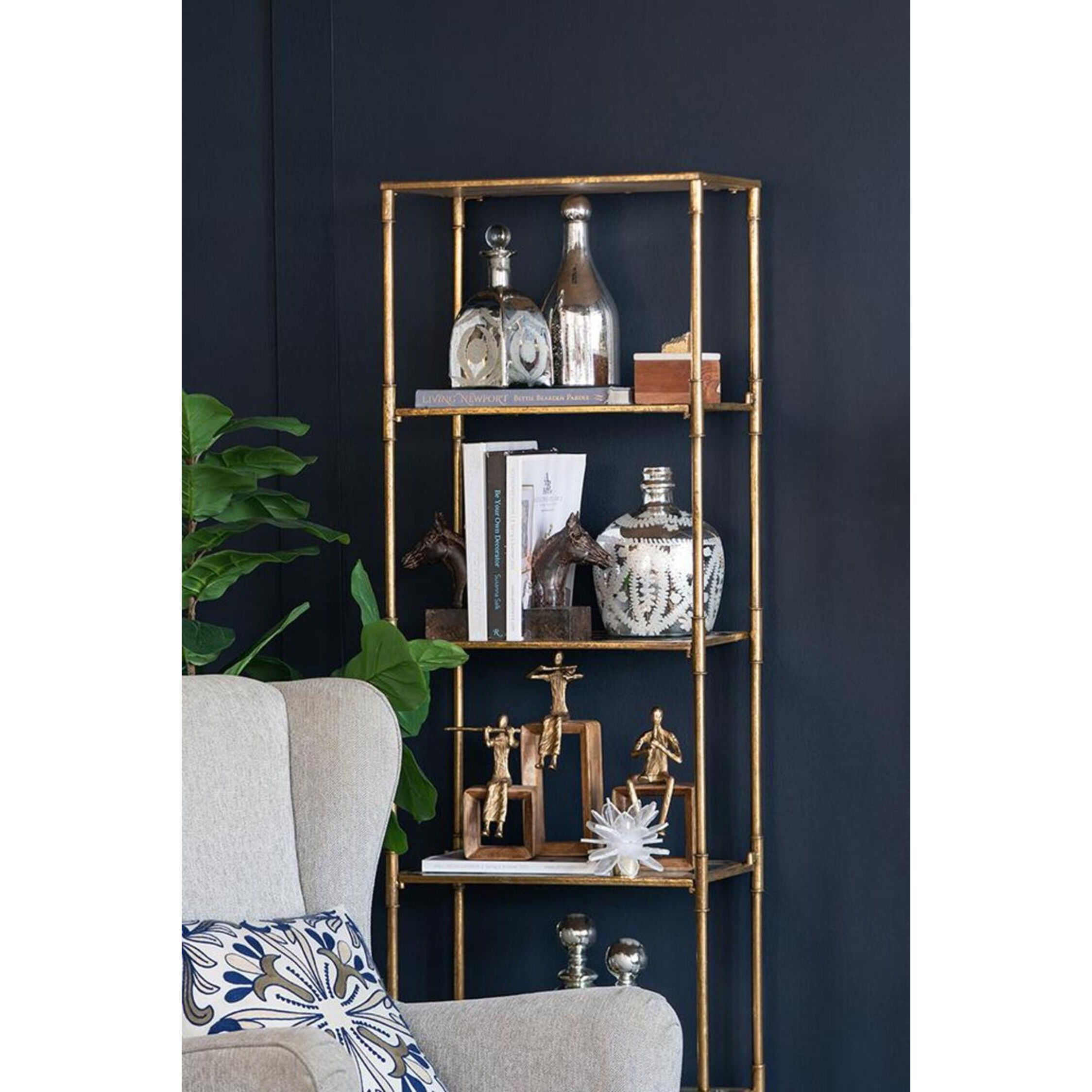 Musician Gold and Natural Figurine