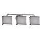 Textile 3 Light 25.25 inch Brushed Nickel Bath Vanity Light Wall Light, Bronx Family, Choices
