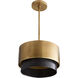 Nolan 3 Light 14 inch Antique Brass Mini Pendant Ceiling Light