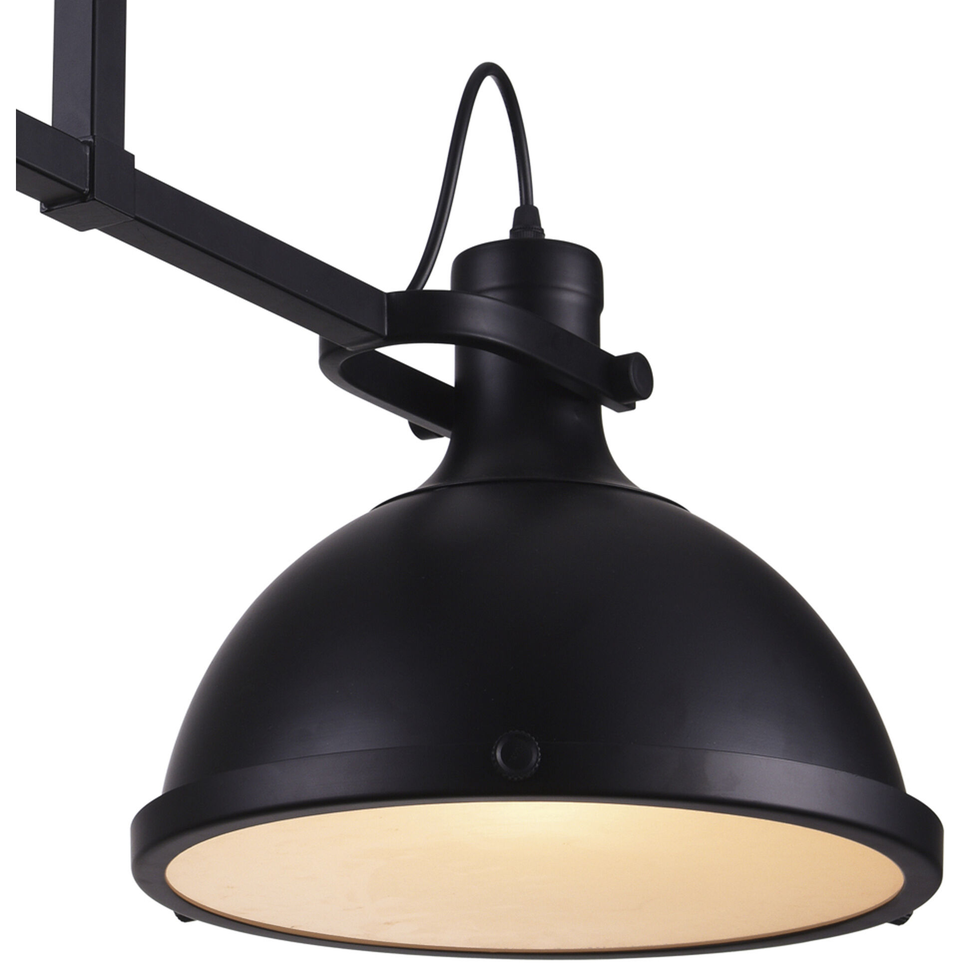 Strum 3 Light 50 inch Black Island/Pool Table Light Ceiling Light
