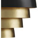 Salviati 3 Light 17.75 inch Black Pendant Ceiling Light, Large