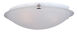 Malaga 2 Light 13 inch Satin Nickel Flush Mount Ceiling Light in Frosted
