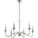 Rohan 6 Light 30 inch Polished Nickel Chandelier Ceiling Light