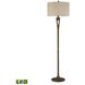 Martcliff 65 inch 9.50 watt Burnished Bronze Floor Lamp Portable Light in LED, 3-Way