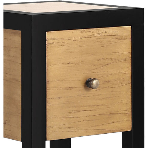 Renwood 27 X 10 inch Natural with Black Accent Table