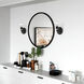 Lansdale 1 Light 5 inch Black with Brushed Nickel Accents Single Vanity Sconce Wall Light, Single