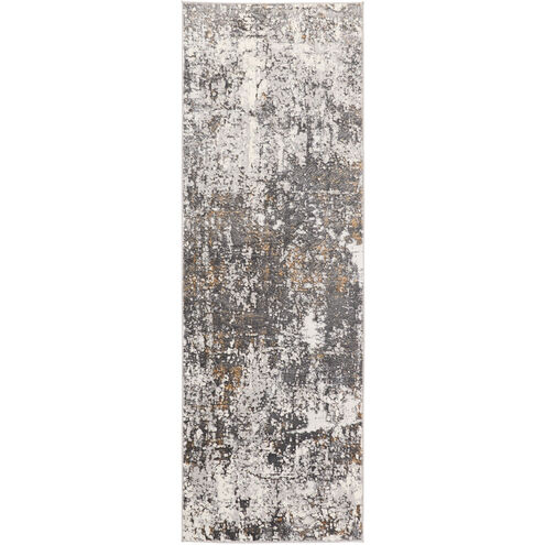 Greta 94 X 32 inch Blue Rug in 2 x 8