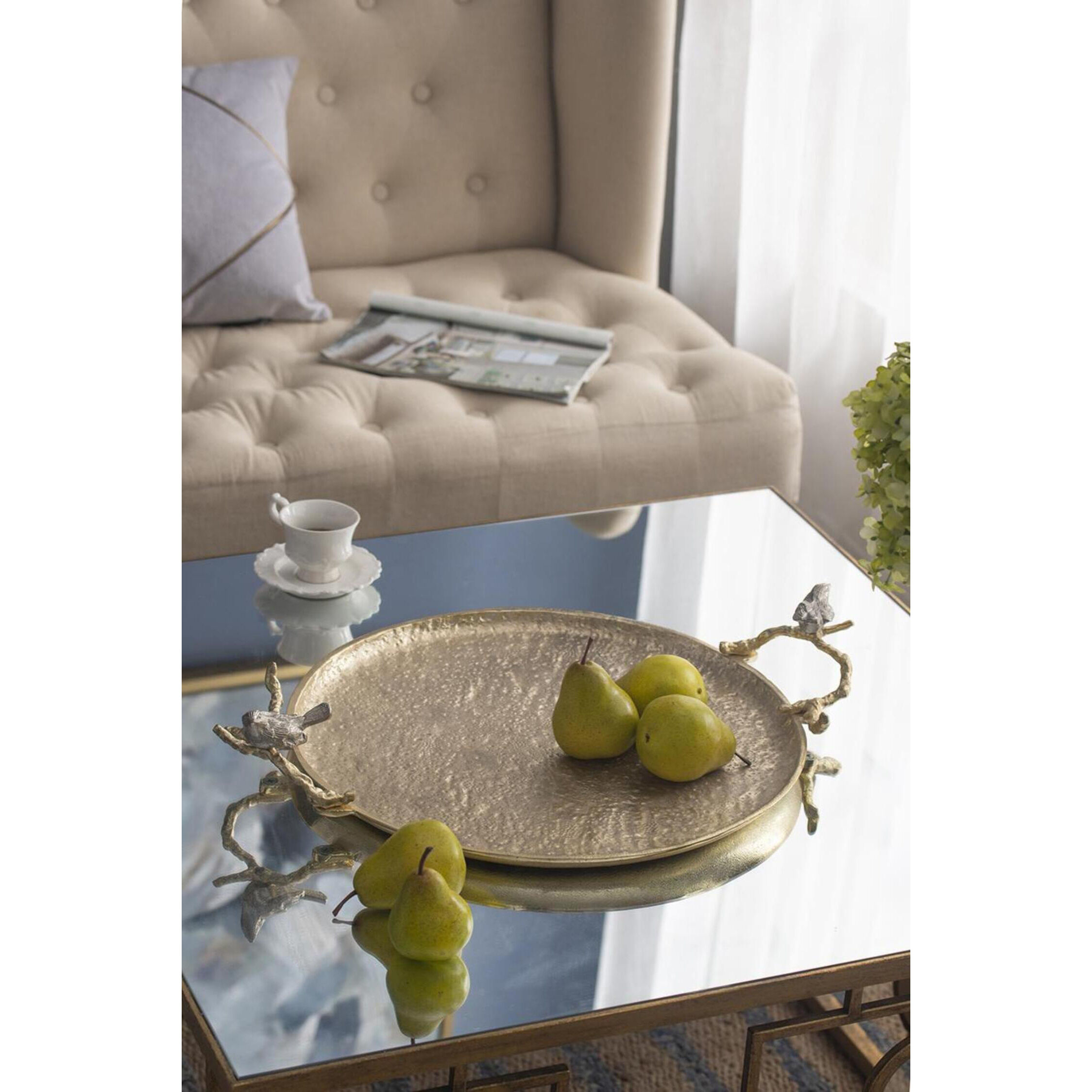 Alvada Shiny Gold Tray