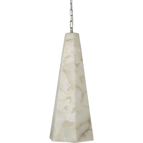 Borealis 1 Light 10 inch Alabaster Pendant Ceiling Light, Hexagon