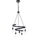 Tranquil 5 Light 16.5 inch Flat Black Chandelier Ceiling Light