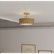Wynn 2 Light 12 inch Legacy Brass Semi-Flush Mount Ceiling Light