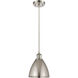 Ballston Dome 1 Light 8 inch Brushed Satin Nickel Mini Pendant Ceiling Light