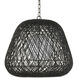 Osbert 1 Light 21.75 inch Satin Black Pendant Ceiling Light