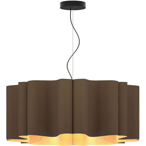 Paulina 31.5 inch Ebony Pendant Ceiling Light in Ebony/Ash, 32 in, WEP Collection