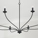 Dolan 8 Light 52 inch Matte Black Chandelier Ceiling Light