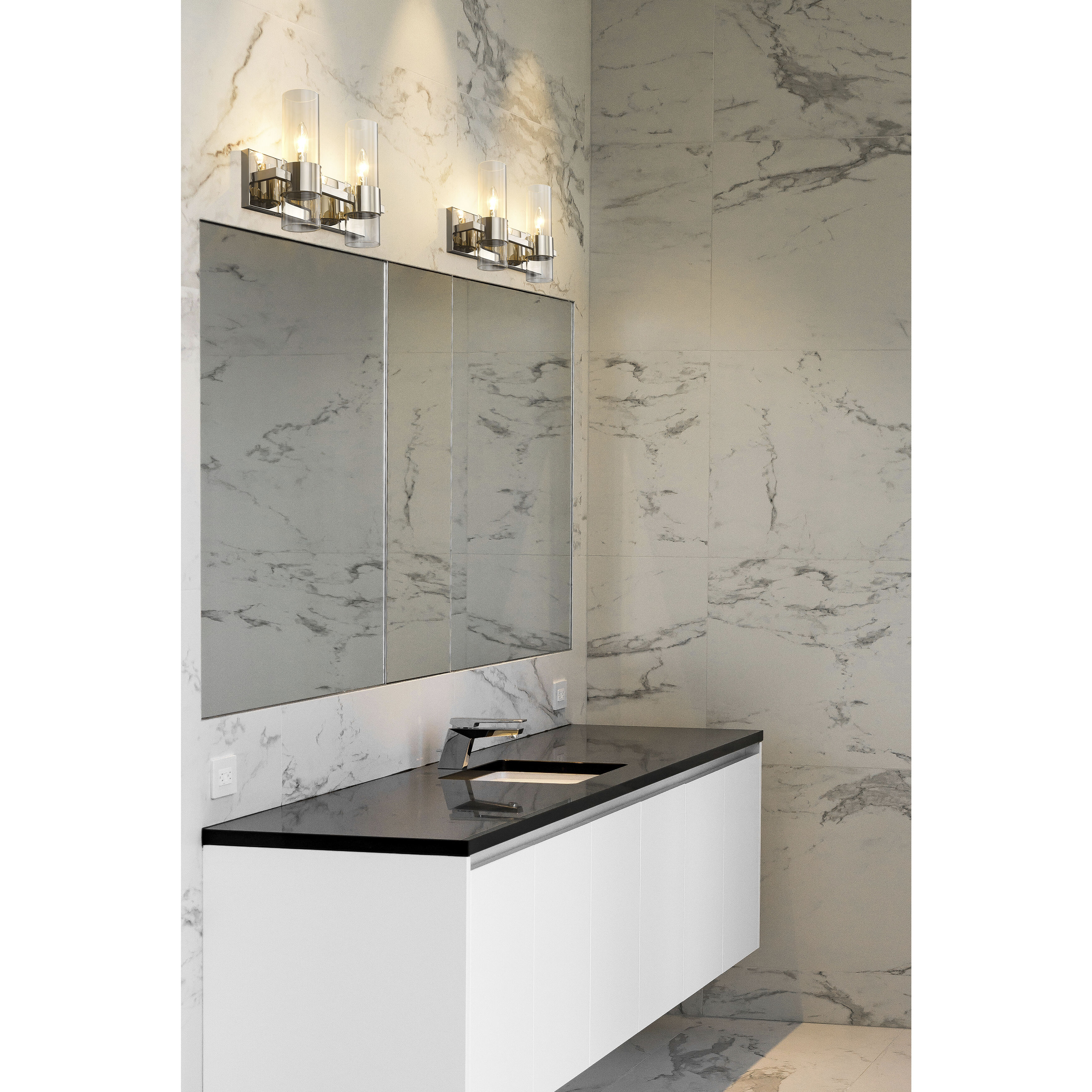 Lawson 2 Light 17 inch Polished Nickel Vanity Wall Light