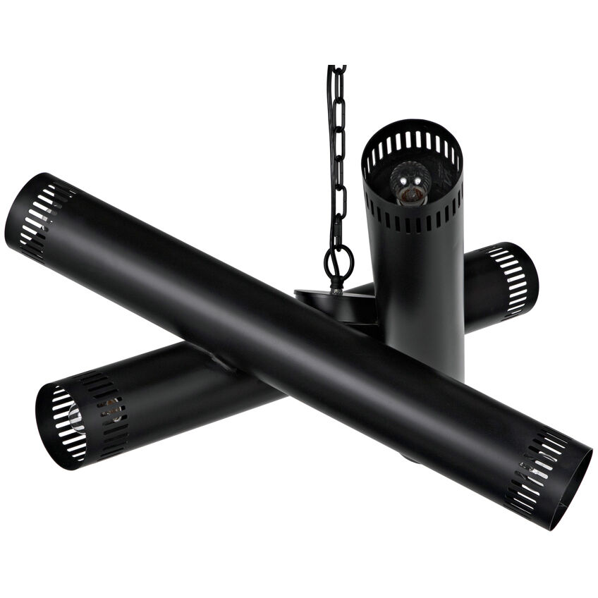 Javelin 6 Light 33 inch Matte Black Chandelier Ceiling Light