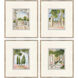 Garden Retreat I Green and Brown and Pink and White Framed Art, The Studio