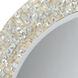 Oval 43.5 X 31.5 inch Cream Mirror, Large