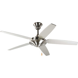 Elixir 54 inch Brushed Nickel with Silver/Natural Cherry Blades Ceiling Fan
