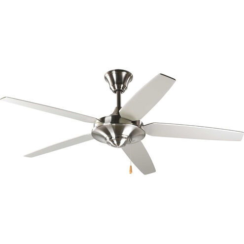 Elixir 54 inch Brushed Nickel with Silver/Natural Cherry Blades Ceiling Fan