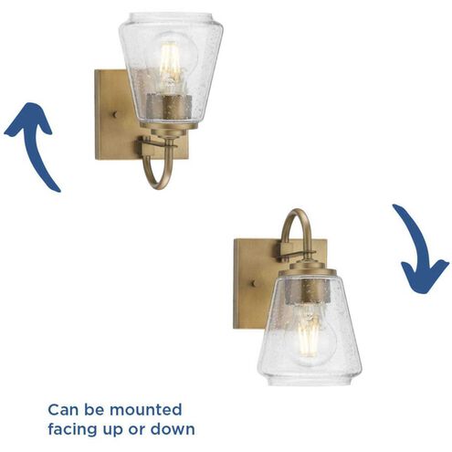 Martenne 1 Light 4.62 inch Aged Bronze Bathroom Vanity Light Wall Light