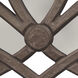 Scroll 46.5 X 21 inch Distressed grey wood Mirror