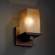 Fusion 1 Light 5.25 inch Dark Bronze Wall Sconce Wall Light in Incandescent, Caramel Fusion