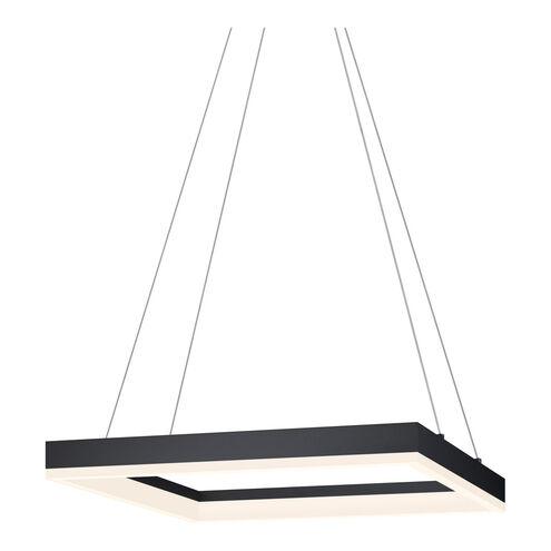 Corona LED 19 inch Satin Black Pendant Ceiling Light