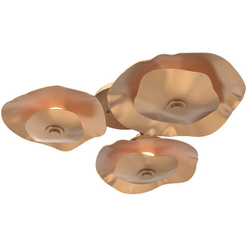 Atmosphere Cumulus LED Novel Brass Sconce/Flush Mount Ceiling Light in 3000K LED, Hub & Spoke