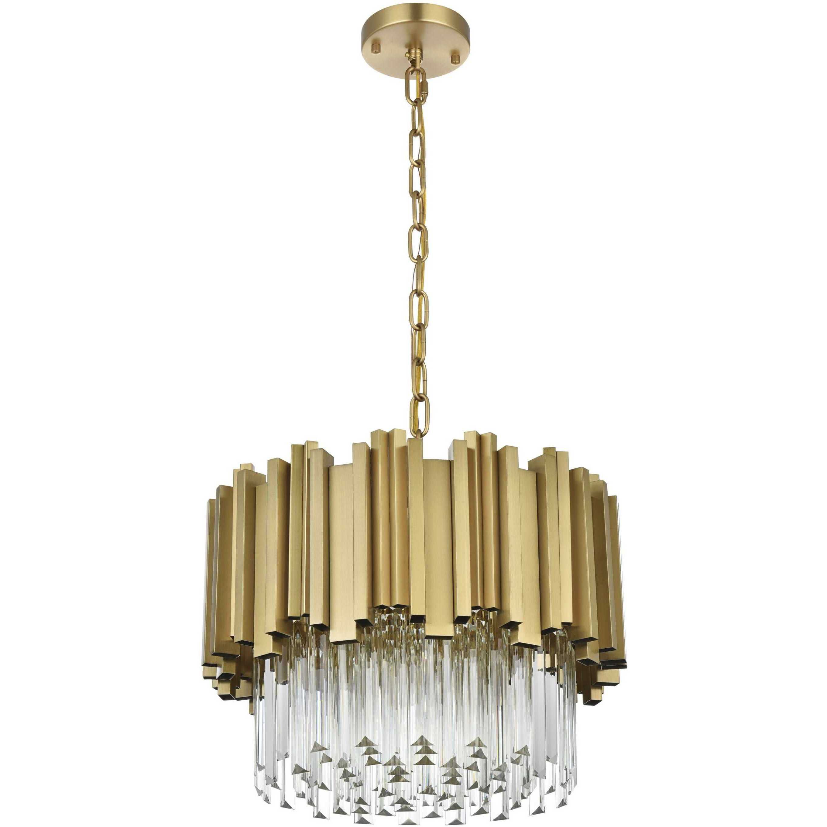 Willow 4 Light 16 inch Satin Gold Chandelier Ceiling Light