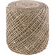 Durban 18 inch Taupe Pouf, Cylinder