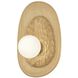 Pres 1 Light 7.25 inch Aged Brass Wall Sconce Wall Light