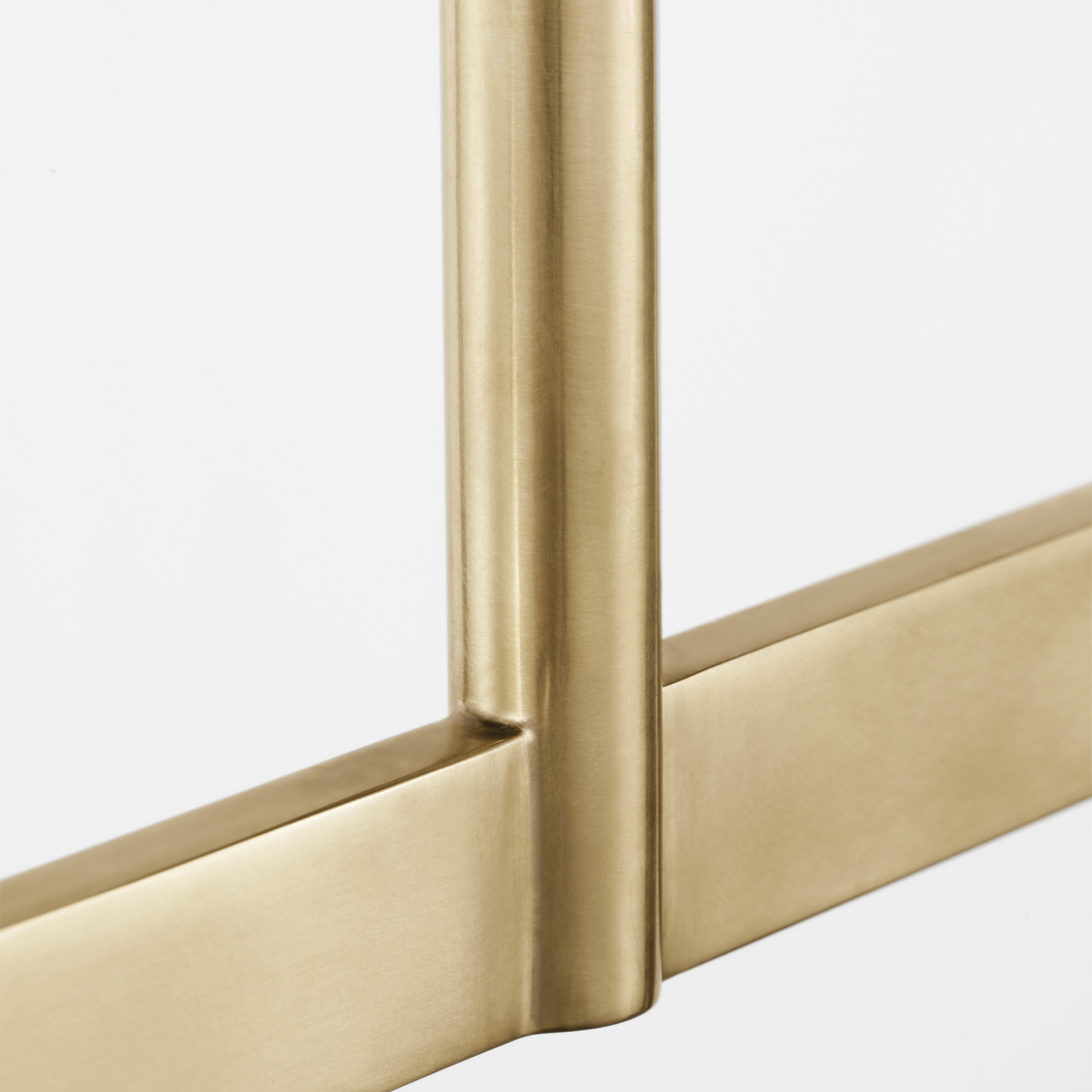 Sean Lavin Midrand Linear Chandelier Ceiling Light in Hand-Rubbed Antique Brass