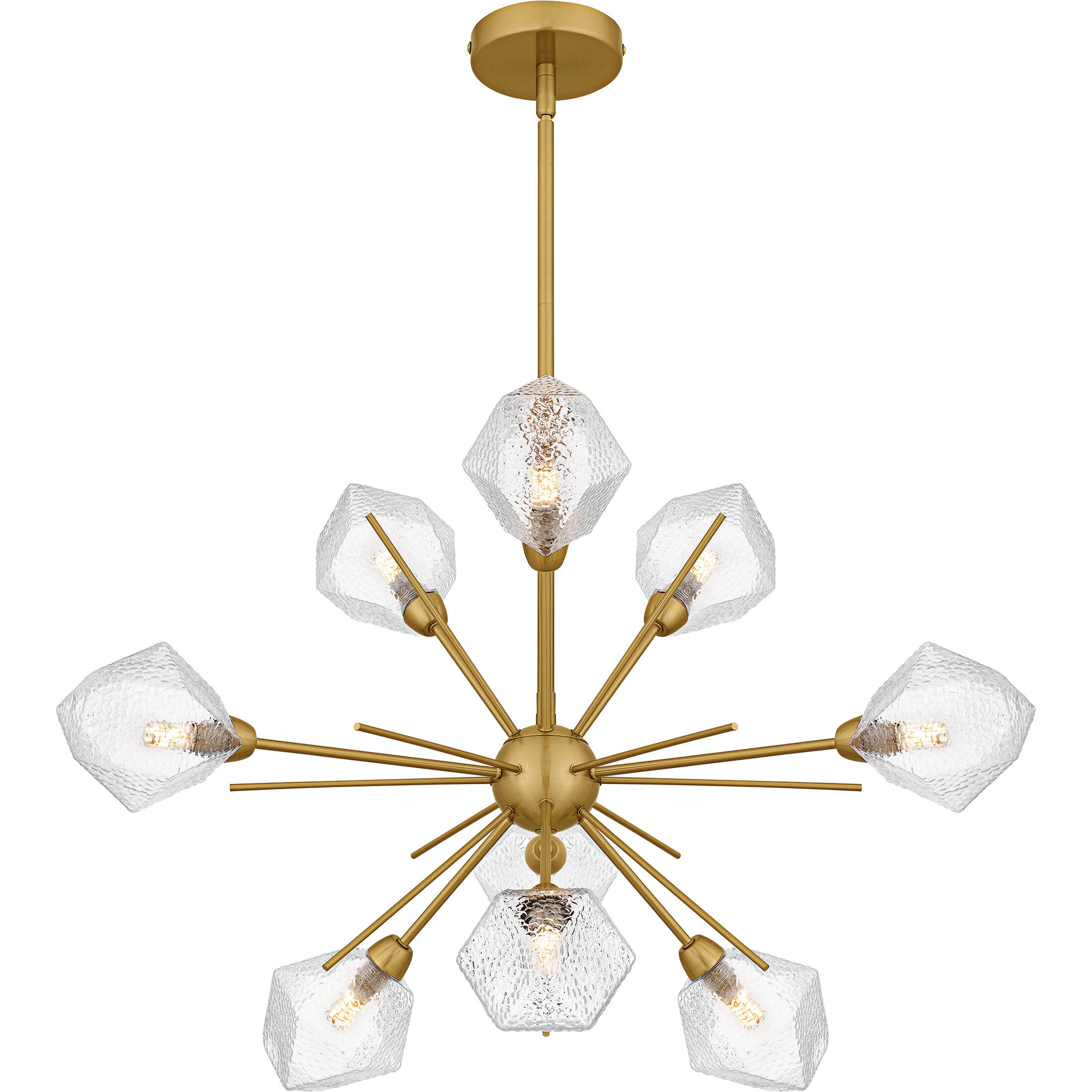 Salvador 9 Light 30 inch Brushed Gold Chandelier Ceiling Light