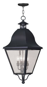 Amwell 4 Light 14 inch Black Outdoor Pendant Lantern