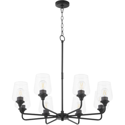 Raymond 8 Light 32 inch Matte Black Chandelier Ceiling Light