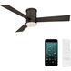 Axis 52 inch Bronze Flush Mount Ceiling Fan in 3000K, Flush Mounted, Smart Ceiling Fan